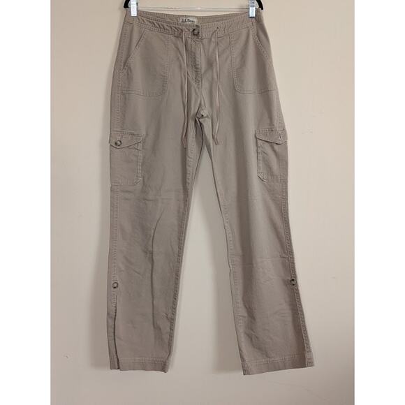 L.L.Bean Womens 12T Cargo Pants Granola Girl Outdoorsy Naturecore Gorpcore Cabin - Picture 2 of 7